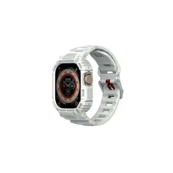 Skin Arma 2 In 1 Apple Watch Ultra Strap Case Mecha 49 Mm - Light Gray